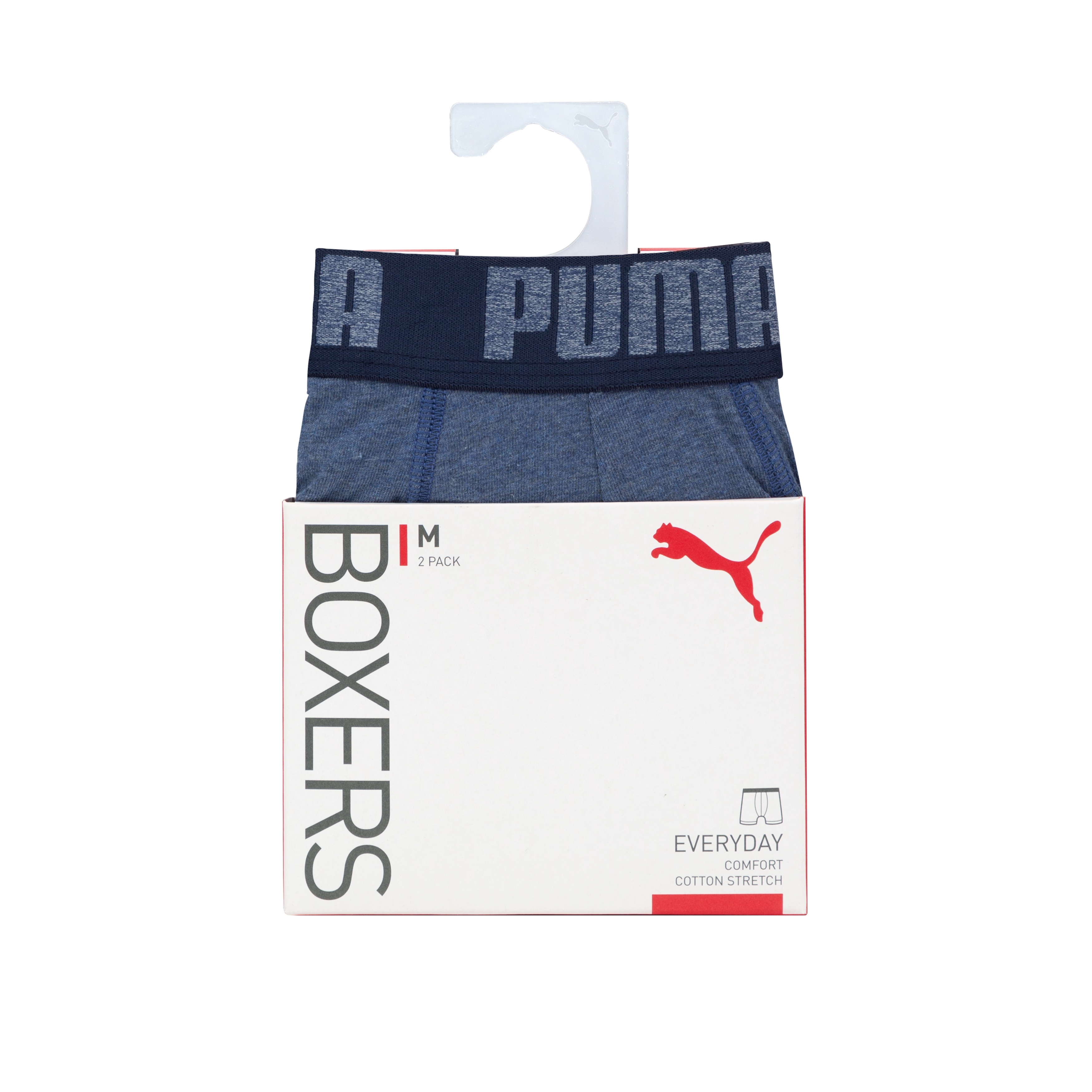 Puma 2er Pack Basic Boxer Herren Boxershorts 521015001 (Denim 037)